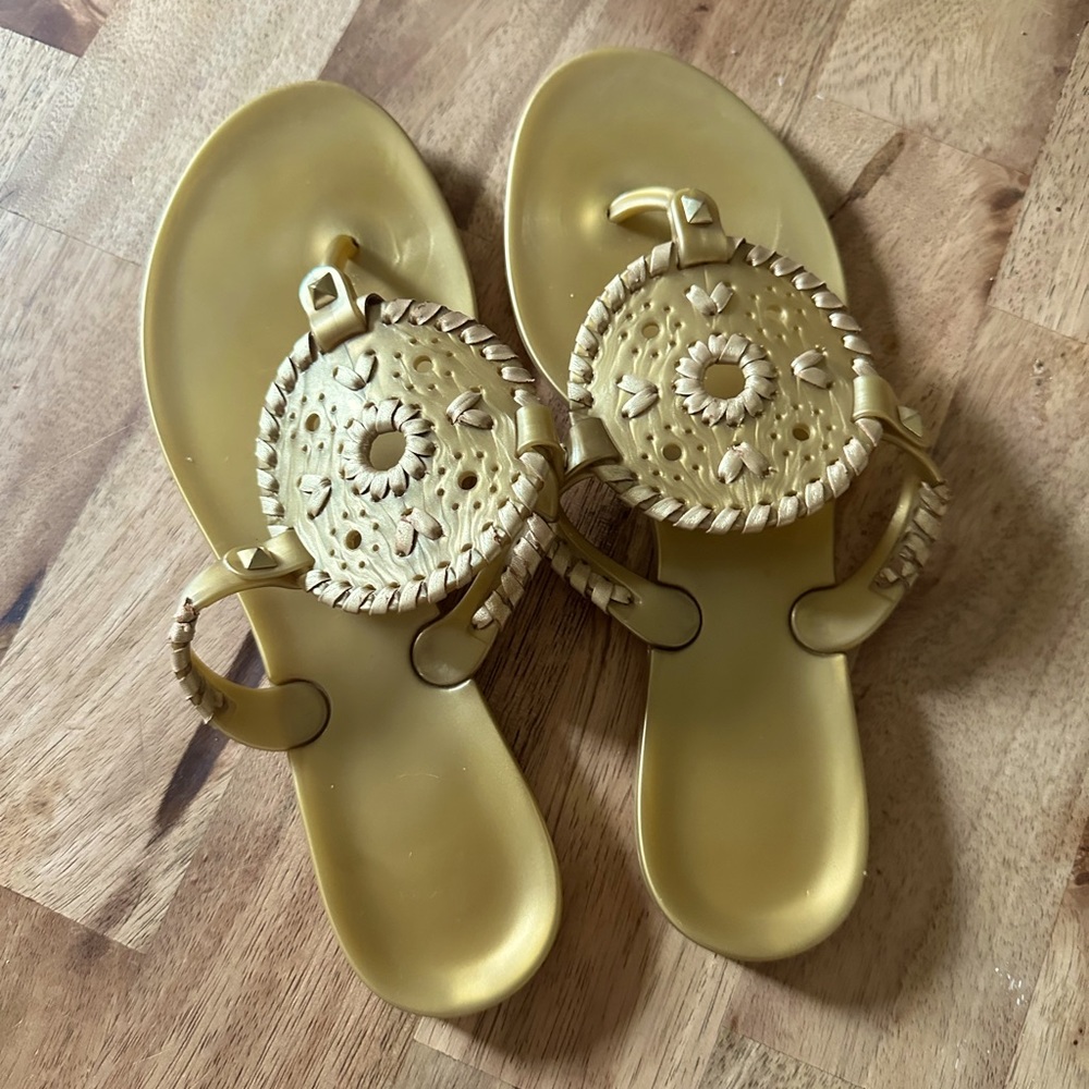 Jack Rogers Gold Women's Jelly Sandals